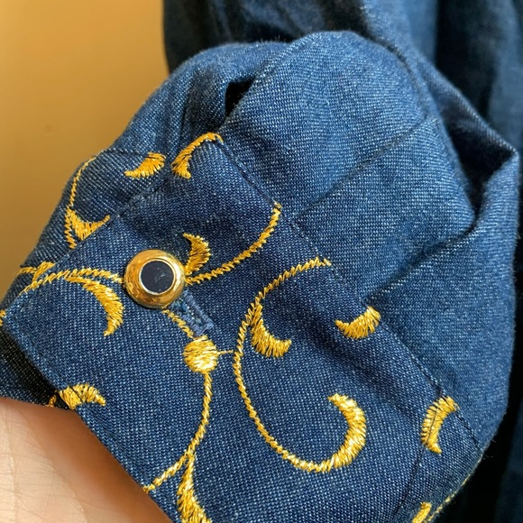 Vintage Jean Shirt Dress - Picture 6 of 10